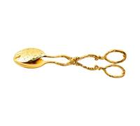 Pinzas de Tijera Metálica, Gold SPOON AND FORK BREAD | De Tijera De Metal Decorativo; Servidor Buffet para presentación de cocina de postres de pastelería de pan;