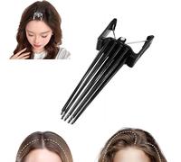Pinzas de volumen para el cabello, pinzas de volumen para cabello largo para raíces, pinzas ligeras y reutilizables, estilo portátil y manos libres para flequillo grueso, delgado y