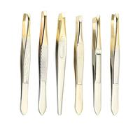 Pinzas Depilar Profesionales, Pinzas Cejas Acero Inoxidable, Eyebrow Tweezers, Pinza de Depilar Cejas, para Pelos Faciales, Cejas Pestañas, Pelo Encarnado