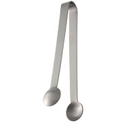 Pinzas ergonómicas de acero inoxidable para cubitos de hielo, para café y postres, bufé, barbacoa, cocina, freír, postre a prueba de óxido