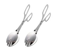 Pinzas ergonómicas estilo tijera, perfectas para ensaladas, pasteles y bufés, pinzas para servir alimentos