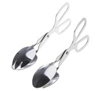 Pinzas ergonómicas para servir estilo tijera, perfectas para ensaladas, pasteles y buffet, manipulación de alimentos, pinzas para barbacoa