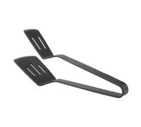 Pinzas Flipper Combo - Espátula doble, 2 en 1, pinzas para carne no adhesivas, herramienta para barbacoa con mango ergonómico, pinzas para pescado frito, alimentos de cocina para asar y