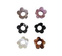 Pinzas flor para el cabello bonitas pack de 6 para todo tipo de pelo