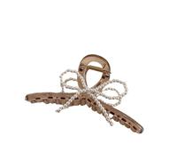 Pinzas for el cabello, Clip de perlas for mujer, Clip de tiburón, adorno de cabeza grande, horquilla, accesorios for el cabello en la parte posterior de la cabeza(13 cm)