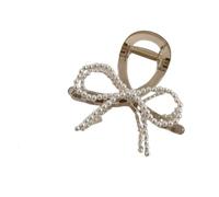 Pinzas for el cabello, Clip de perlas for mujer, Clip de tiburón, adorno de cabeza grande, horquilla, accesorios for el cabello en la parte posterior de la cabeza(8 cm)