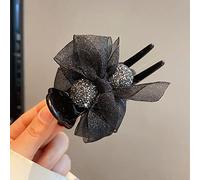 Pinzas for el cabello, Corea del Sur Dongdaemun, horquilla con lazo de malla de diamante roto, placa for la cabeza trasera de moda, pinza for el cabello que combina con todo, accesorios simples for el