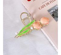 Pinzas for el cabello coreanas for mujer, pinzas for el cabello de metal dorado, flor, dulce, grande, cangrejo, tiburón, pasador, horquilla, accesorios for el cabello 4 (color: 8) (color: 3) (Color :