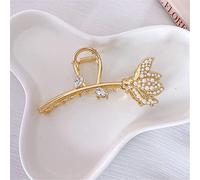 Pinzas for el cabello coreanas for mujer, pinzas for el cabello de metal dorado, flor, dulce, grande, cangrejo, tiburón, pasador, horquilla, accesorios for el cabello 4 (color: 8) (color: 3) (Color :