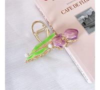 Pinzas for el cabello coreanas for mujer, pinzas for el cabello de metal dorado, flor, dulce, grande, cangrejo, tiburón, pasador, horquilla, accesorios for el cabello 4 (color: 8) (color: 3) (Color :