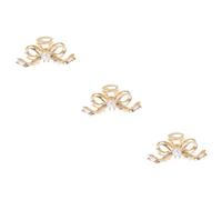 Pinzas for el cabello for mujer, 4 piezas, horquillas con forma de lazo, pinzas gigantes for cabello grueso, pinzas de metal for el cabello, accesorios for el cabello for mujer, pinzas extra grandes f
