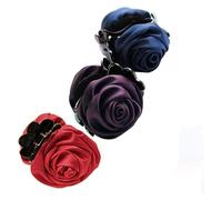 Pinzas for el cabello for mujer,Clip de metal,3PCS Beauty Rose Flower Hair,pinzas for planas