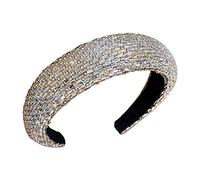 Pinzas for el cabello Mediano Antideslizante Brillante Diamante de imitación Esponja Diadema Ligera Diseño de lujo Horquilla sensible a la presión Accesorios for el cabello Diadema duradera hecha a ma