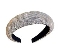 Pinzas for el cabello Mediano Antideslizante Brillante Diamante de imitación Esponja Diadema Ligera Diseño de lujo Horquilla sensible a la presión Accesorios for el cabello Diadema duradera hecha a ma