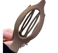 Pinzas for el cabello ovaladas mate for mujer, sencillas, de alta gama, con gran volumen, for la parte posterior de la cabeza, con forma de pico de pato, accesorios for el cabello, regalo(Black)