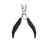 Pinzas for extensiones de cabello, herramientas, dos tamaños, forma de uñas, pegamento de queratina, alicates y removedor(U shape plier)