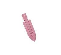 Pinzas for rizos sin arrugas for aplicación de maquillaje, antideslizantes. El cabello no quedará atrapado entre el plástico adherido al metal./311(F,1 Count (Pack of 2))
