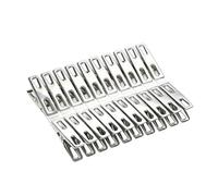 Pinzas for Ropa de Acero Inoxidable, Clips 4,5 cm, tendedero for Colgar, a Prueba Viento, Sellado Pinzas Metal, 40/60 Uds para Calcetines y Ropa Interior(40Pcs)