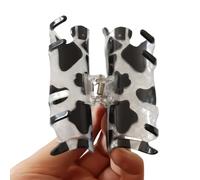 Pinzas Garra Divertidas Pinzas de Acrílico con Estampado de Vacas