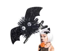 Pinzas góticas para el pelo, bonitas pinzas para el pelo, diseño de murciélago, antideslizantes, para estudiantes, adolescentes, niñas, rutina matutina rápida, uso diario, graduación, fiesta, escuela