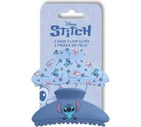Pinzas grandes para el cabello Stitch Disney 2 piezas | Garras infantiles con diseño tropical de Stitch y Angel, ideal para niñas con cabello largo