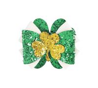 Pinzas grandes para el pelo grueso irlandés para el día de San Patricio, accesorios de lazo verde, peines y diapositivas para mujer (A, A)