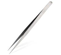 Pinzas industriales, 1 pinza de punta de acero inoxidable, pinzas de precisión no magnéticas para trabajos de soldadura, trabajo experimental, fabricación de joyas