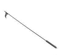 Pinzas largas de hierro forjado diseñadas para hogueras de chimenea y uso de fuego que proporcionan una construcción de metal sólido para un manejo seguro de troncos y ajuste de fuego