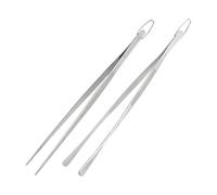 Pinzas largas para - Pinzas de cocina de acero inoxidable de 12 pulgadas | Herramienta de cocción y servicio de precisión para barbacoa, pasta, ensalada, mariscos, bufé, restaurante, hogar y
