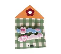 Pinzas laterales con diseño de animales de dibujos animados de los años 2000, diseño de oso encantador, subcultura, oso, gatos, rickrack