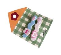 Pinzas laterales de dibujos animados de animales de los años 2000, clip para el pelo, diseño de oso encantador, subcultura, oso, gatos, rickrack