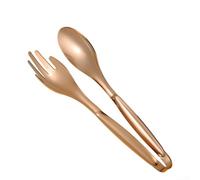 Pinzas ligeras de acero inoxidable para un fácil manejo en la cocina o durante actividades al aire libre (oro rosa)