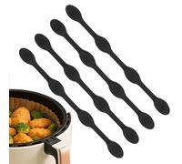 Pinzas magnéticas de silicona de 4 piezas para airfryer, soporte para papel de horno resistente a altas temperaturas, evita quemaduras y asegura depósitos antes de cubrir la comida, silicona de
