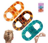 Pinzas magnéticas para el cabello, juego de pinzas de peinado antideslizantes de sujeción fuerte, pinza de separación sin marcas para salón, hogar y peinados diarios, diseño plano e intuitivo (I)