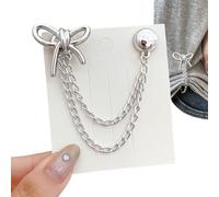 Pinzas magnéticas para ropa, pinzas fuertes Imán para dobladillo de pantalones con cadena - Accesorio de decorativo de pinza de ropa para mujeres niñas adolescentes - Para