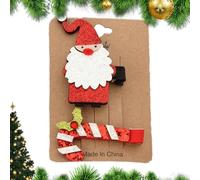 Pinzas navideñas de pico de pato,horquillas navideñas para el pelo,Lindo kit de decoración de horquillas navideñas | Herramienta de decoración del cabello de colores brillantes para actividades escola