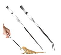 Pinzas Para Acuarios: Pìnzas Pàra Aćuarios Extralargas, Piņzas De Alimentación Curvas Dè Acero Inoxidable, Herramienta Paŗa Alimentar Reptiles Y Peces D́e Mango Largo | Manejo Preciso Parä Acûarios Ÿ