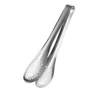 Pinzas para alimentos de acero inoxidable, diseño de ancho ajustable con agarre texturizado, utensilio para servir de cocina de acero inoxidable 304, 86 g para uso doméstico y de