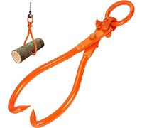 Pinzas para Arrastre de Troncos, Pinzas para Elevación de Troncos 2 Garras 18", Pinzas para Arrastre de Madera de Acero Resistente, Carga de 772 Libras/350 Kg, Arrastre y Transporte de Troncos