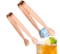 Pinzas para azúcar, pinzas para hielo 2 piezas de gelatina de rodajas de | Pinza para aperitivos de fiesta Para el hogar barman de té amante del café panadero re Oro rosa Cuerpo ligero