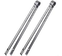 Pinzas para barbacoa de largo alcance de acero inoxidable para asar y servir sin acercarse a fuentes de calor como llamas o carbón (2 piezas)