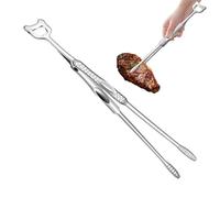 Pinzas para barbacoa - Pinzas de cocina de acero inoxidable | Clip de metal con mango ergonómico, herramienta de servir resistente al calor para girar