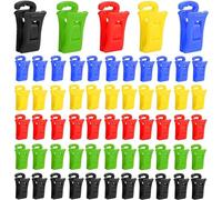 Pinzas para Calcetines, Pinza para Calcetines para Lavadora y Secadora, Soporte para Calcetines con Gancho, Mezcla de Colores, Secado y Almacenamiento de Calcetines emparejados, 60 Piezas