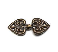 Pinzas Para CáRdigan Tipo Chal 3 uds Vintage Cardigan pato Clip Pin mujeres broche for chal Collar suéter blusa bufanda cierres encanto accesorios de costura Decorar(-1-Antique Bronze)