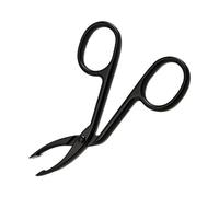 Pinzas para cejas con mango,Pinzas de punta de ceja en forma de tijera de acero inoxidable - Pinzas de cejas curvas Pinzas de mango Clip Depilador de vello facial Removedor de cejas para mujeres