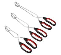 Pinzas para Chimenea BBQ Tools Barbecue Scissor Tongs Grilled Food Tong Long Handle Bread Roast Clip Kitchen Para acampar(S)