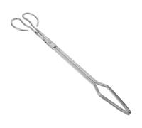 Pinzas para Chimenea de Acero Inoxidable, Uso Resistente y Agarre Fácil | Hogares y Estufas Exteriores, Limpieza Sencilla, Precisión Fabricada, Accesorios para Fogatas, Color Plata