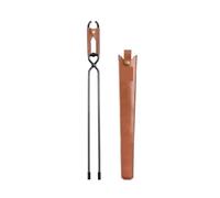 Pinzas para Chimenea Long Handle Charcoal Pliers Metal Camping Barbecue Tongs Fireplaces Clamps Para acampar