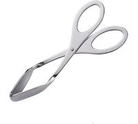 pinzas para cocinar, Cocinar ensalada de acero inoxidable forma tijera Buffet comida Tong pan engrosamiento herramienta cocina alicates