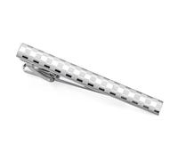Pinzas para corbata Clip de corbata Metal a cuadros for hombre, accesorios alfiler for camisa boda, Material latón, 2 uds